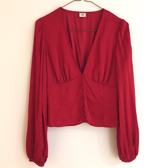 Sunday Best Tatiana Blouse Red Size 4 - Picture 2 of 6
